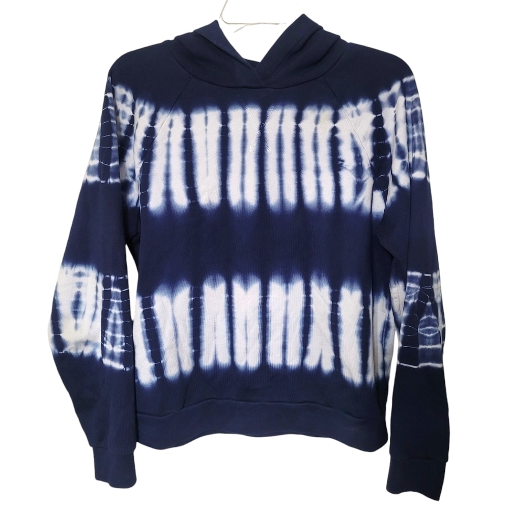 Madewell Blue Tie Dye Resourced Retro Pullover Hoodie Size Medium